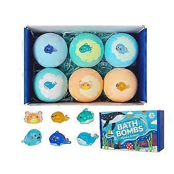 3pcs Ocean Series Fun Bath Bombs, Gentle formula for daily moisturizing and cleaning body skin high quality