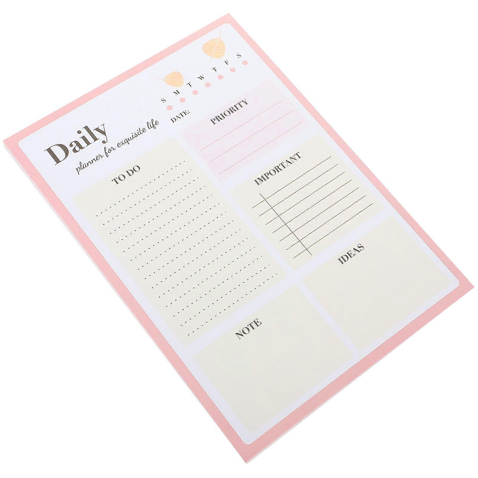 Pink to Do List Planner Notepad for Organizing Tasks 1 Pad
