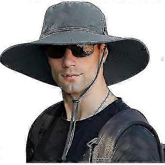 Sun Hat compatible with Men,upf50 Waterproof Wide-brim Boonie-hat Sun-hat Fishing-hat compatible with Safari Hiking Beach Garden