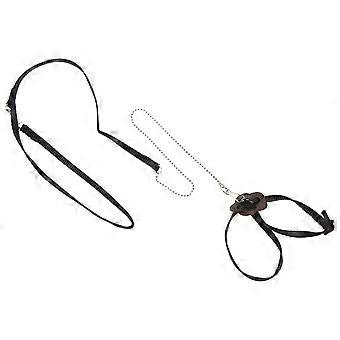 Reptile Leash Adjustable Turtle Training Leash for Pet Walking Black