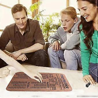 Het klassieke Tafelblad dobbelt Spel Houten Grappige Dobbelstenen Spel Scorebord voor de Nacht van het Familiespel