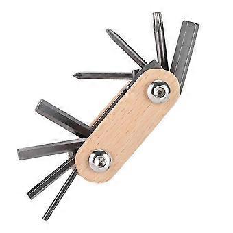 Kit de herramientas de reparación de bicicletas portátil Juego de herramientas múltiples para bicicletas con llave destornilladora para bicicleta de montaña y carretera