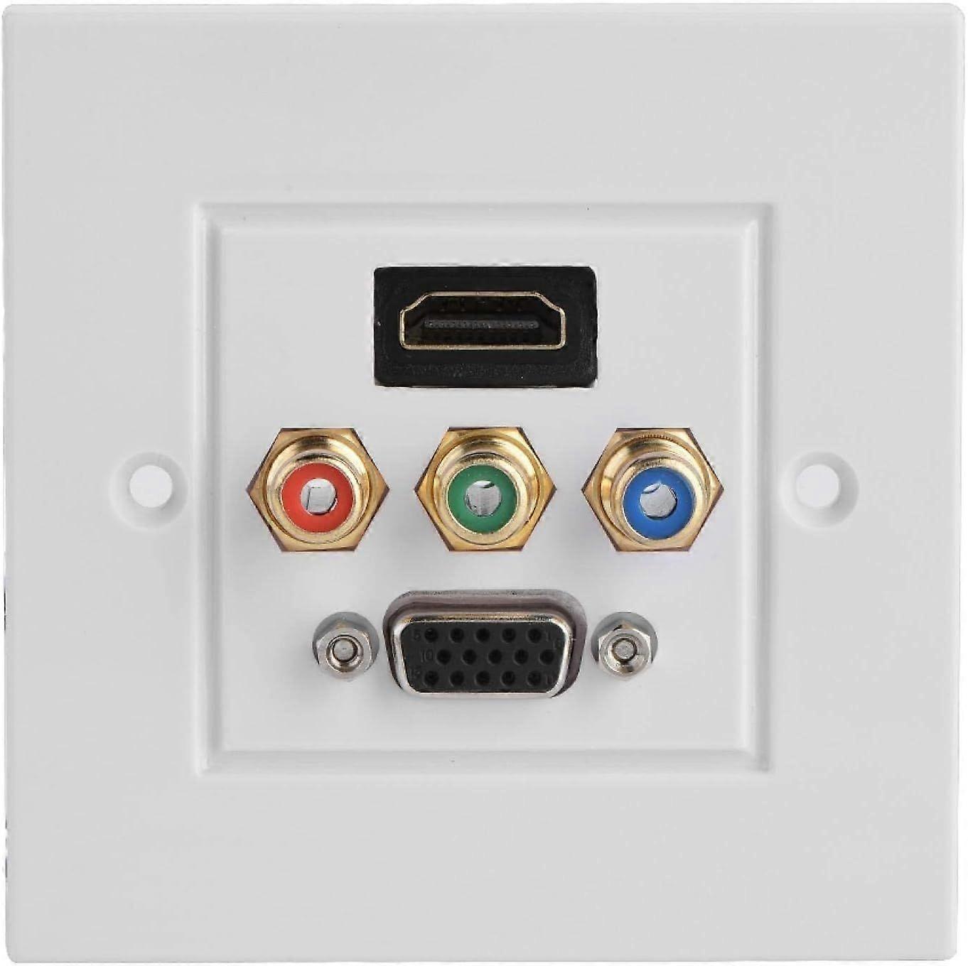 Built-in HDMI USB VGA Multimedia Socket Durable Fireproof Audio Video