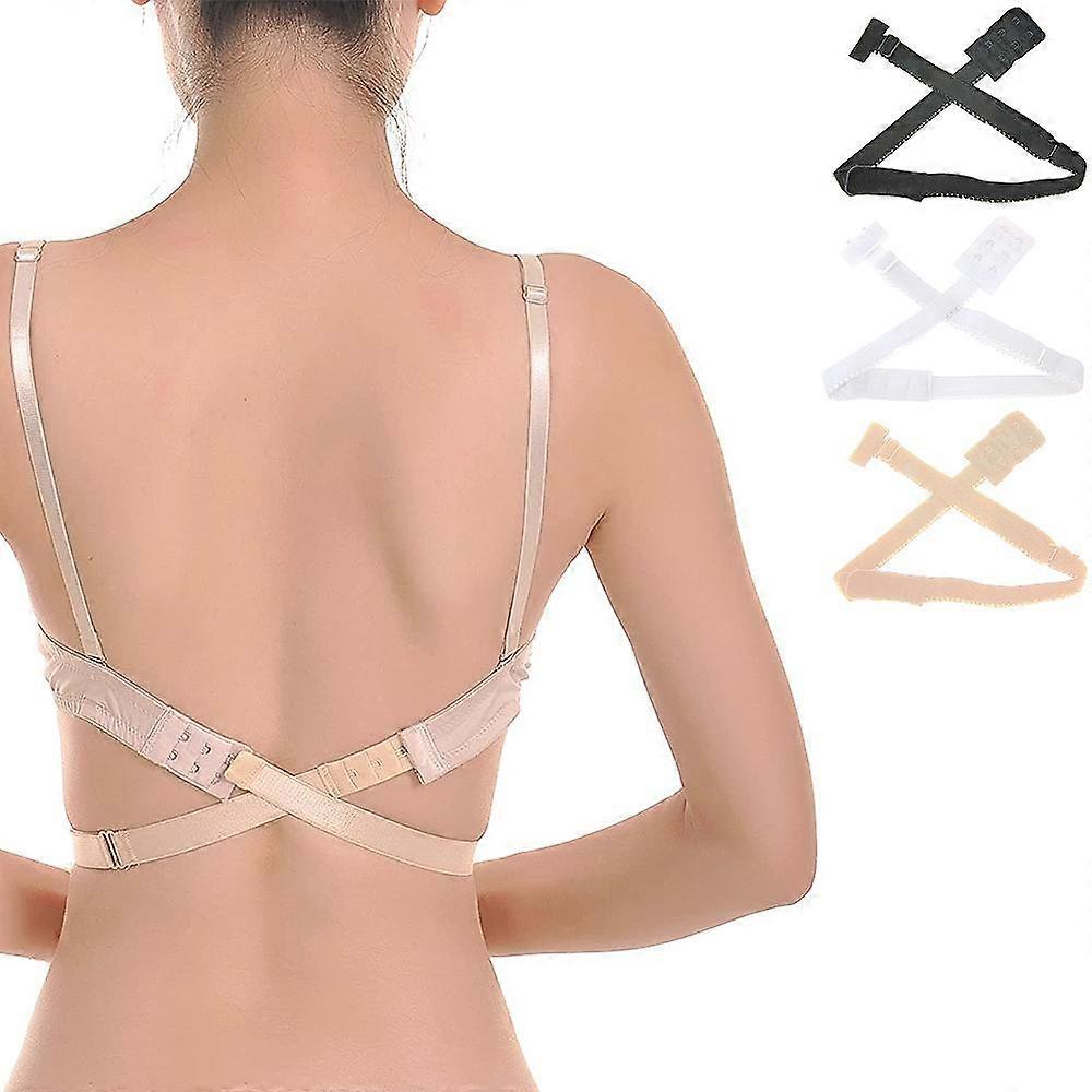 3-Pack Multicolour Low Back Bra Extension Straps.C4