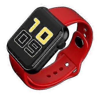 v6 intelligent armbånd fargeskjerm sport tracker (rød)