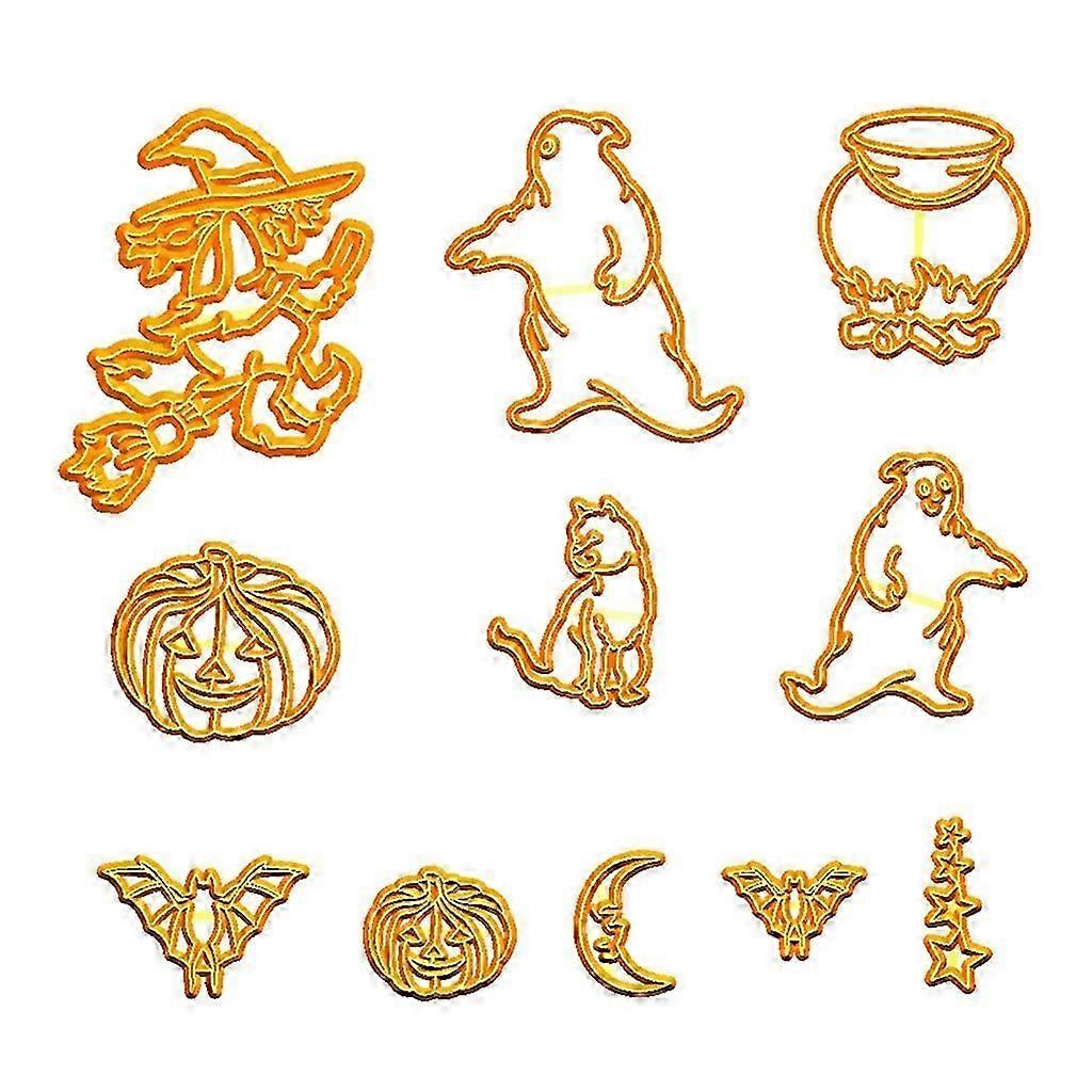 Halloween Theme Press Biscuit Mold Cookie Stamp Kitchen Baking Tool Bakeware