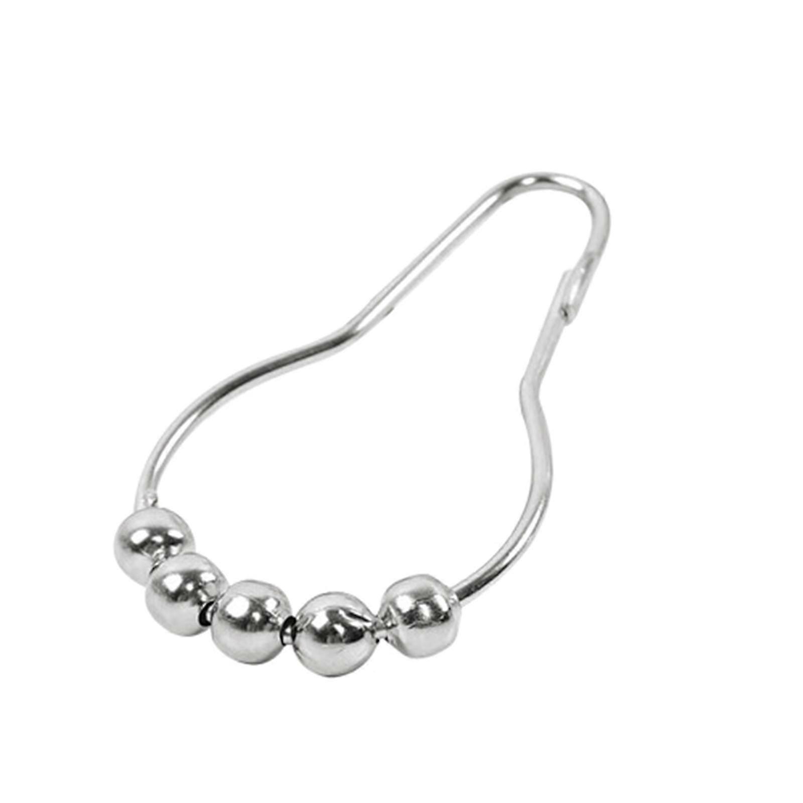 Durable 5-Bead Stainless Shower Hooks