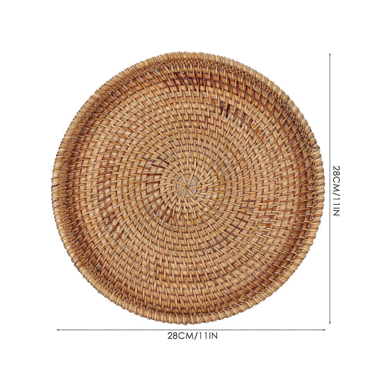 Rattan Storage Basket for Storage Multi-Function Coffee Tray