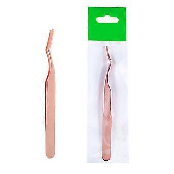 Curved Tip Tweezers for Makeup Use 2Pcs Eyelash Extension Tool