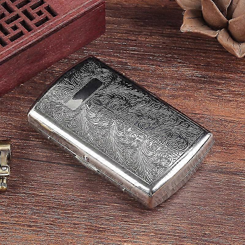 Chrome Metal Cigarette Box Set