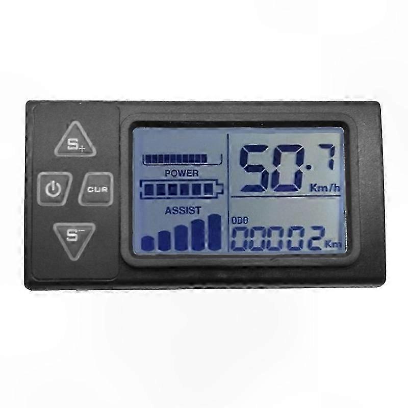 LCD Display Dashboard for E-Bike with 24V/36V/48V BLDC Controller Compatibility