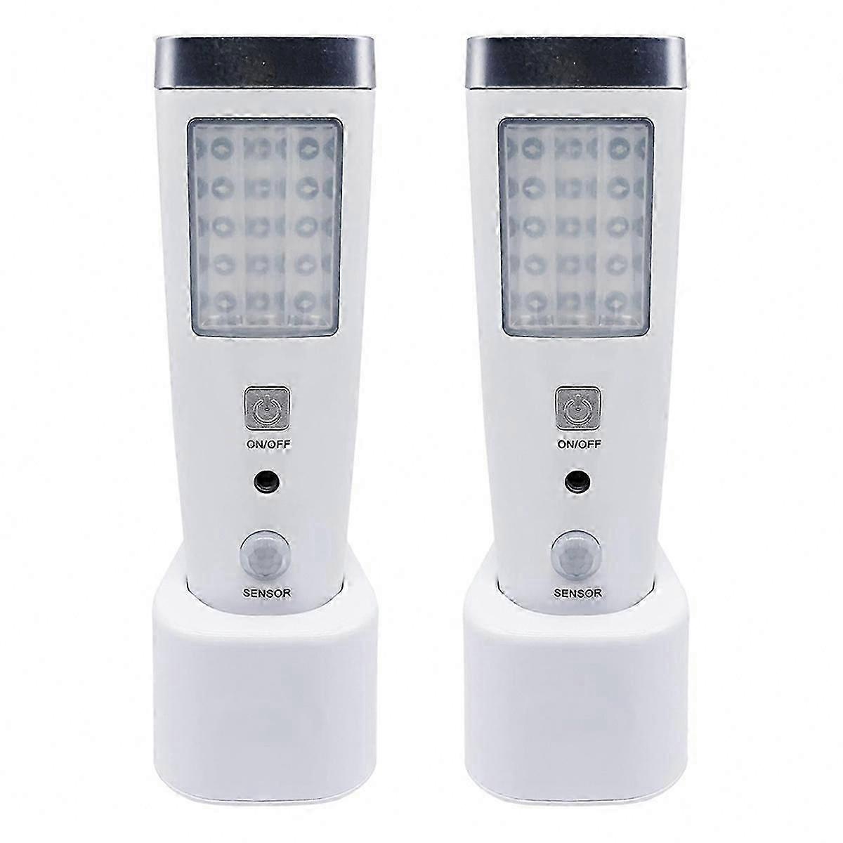 4 in 1 Motion Sensor Wall Light with Power-Off LED Flashlight, EU Plug