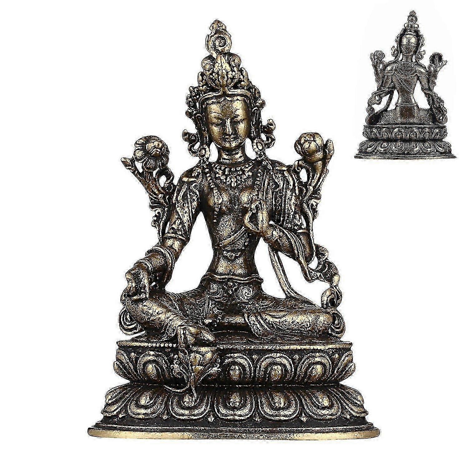 Retro Brass Buddha Small Statuette