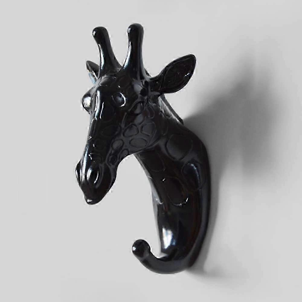 Elegant Giraffe Head Resin Wall Hook
