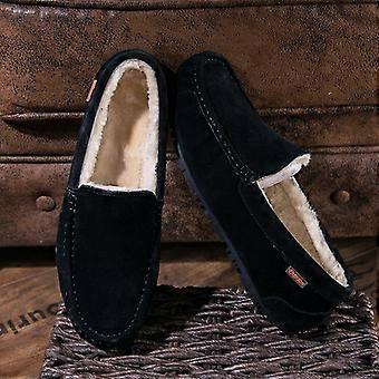 Suede Leather Loafers Mens Casual Boat Shoes Moccasins Hombre Footwear Winter Man Sneakers Slip On Footwear Male Adult Luxury