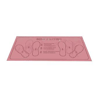 26-27@Non Slip Fitness Mat for Home – Portable & Easy Clean – for Ab Workouts & Yoga – Protects Knees