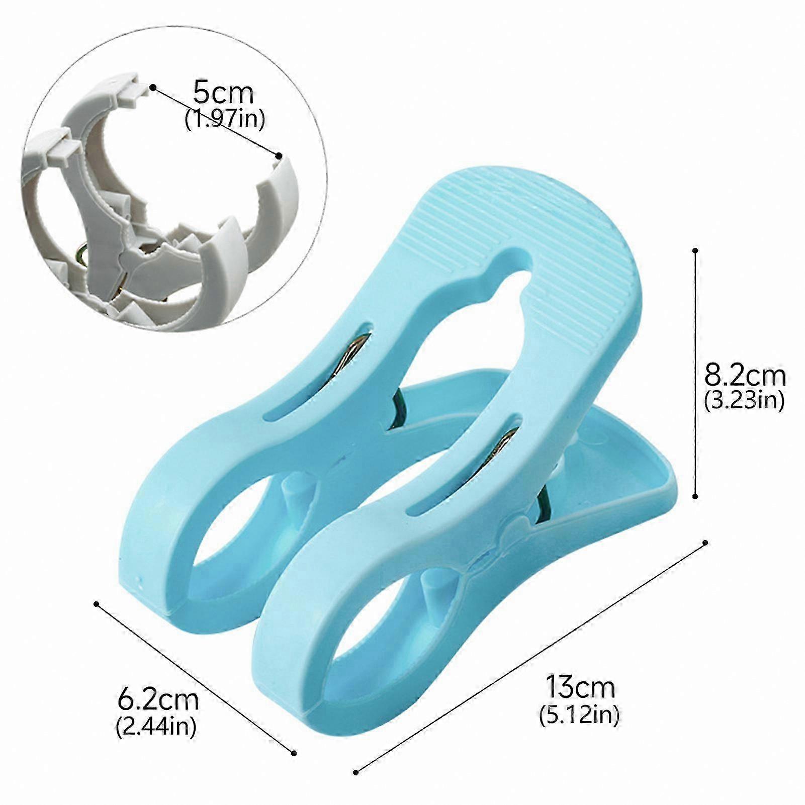 Hanging Clothes Clips, Large Plastic Durable Non-Marking Clothes Pins
