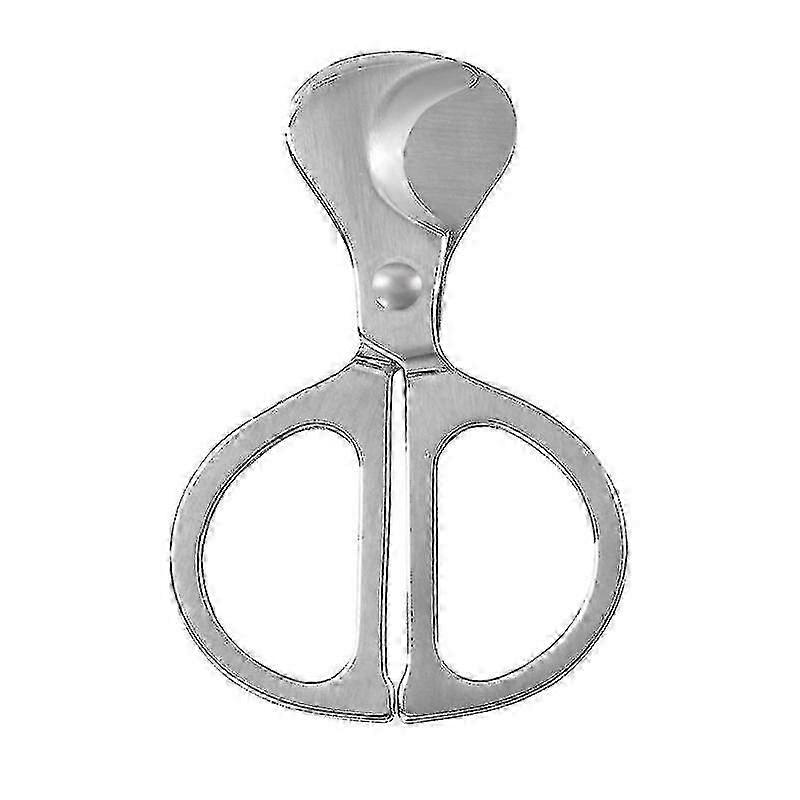 Stainless Double-Edge Pocket Cigar Scissors