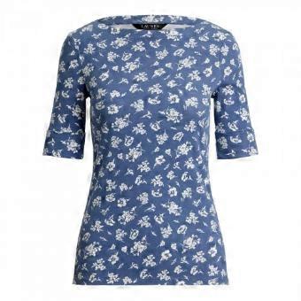 Ralph Lauren Womens/Ladies Judy Floral Pattern 3/4 Sleeve T-Shirt