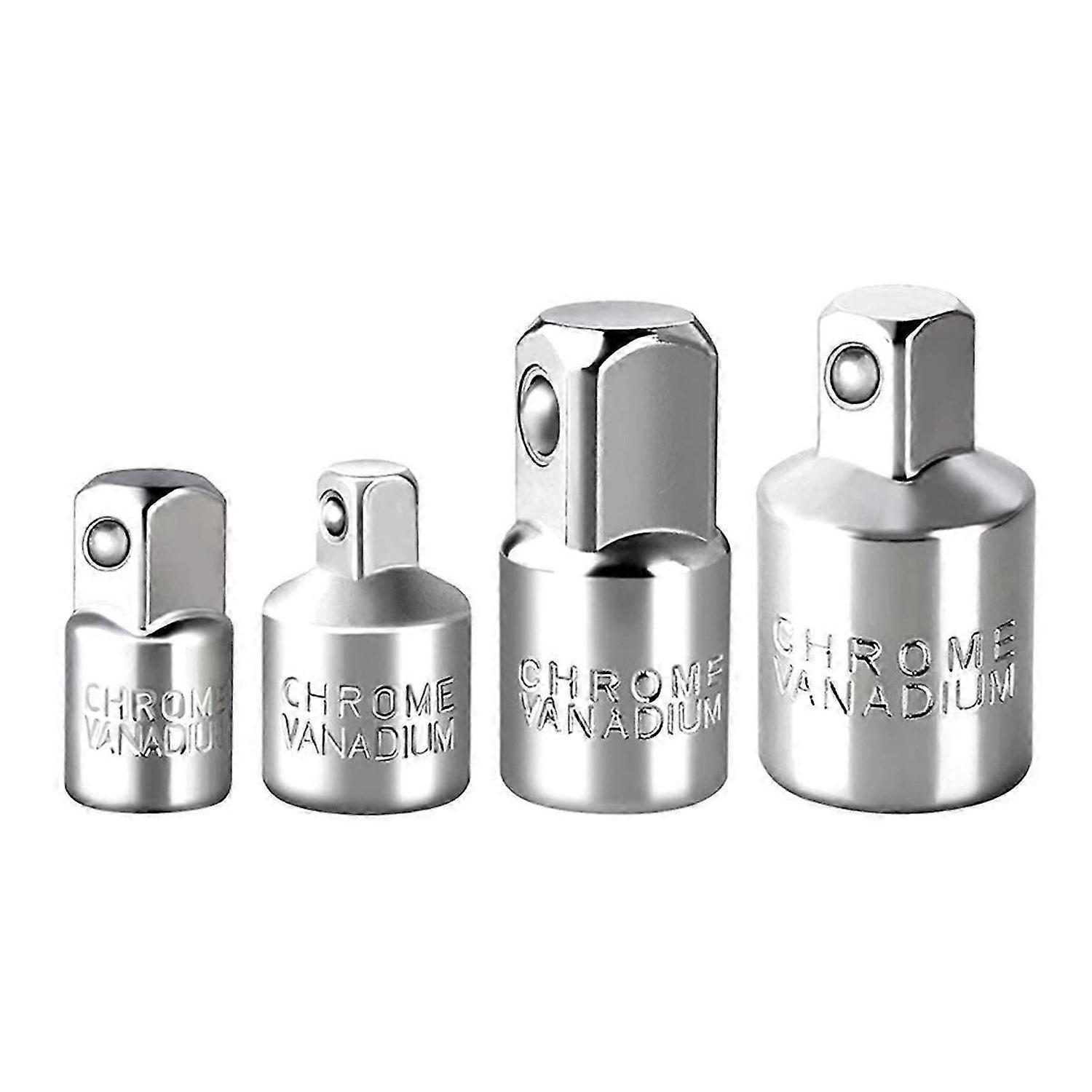 4-Piece Socket Drive Adapter Set Silver