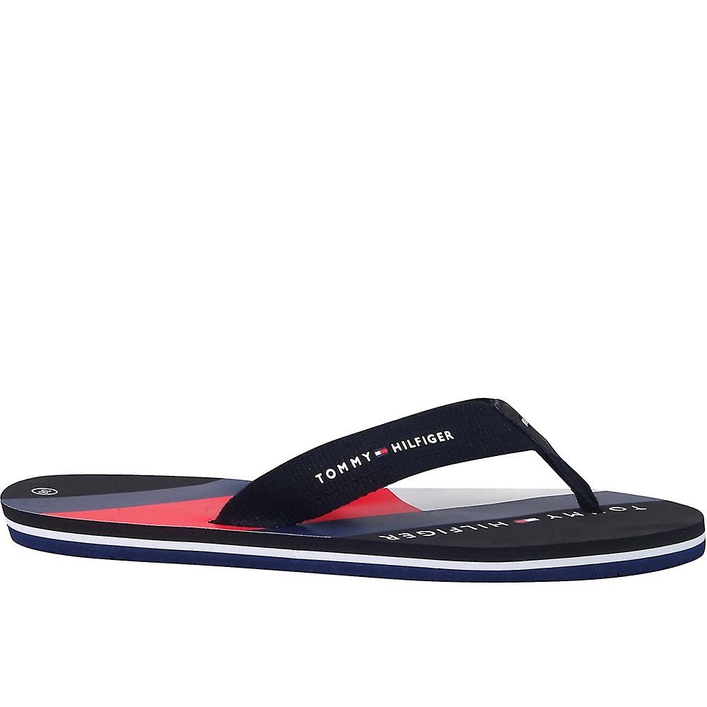 Tommy Hilfiger Flag Print Flip Flop T3B8322670058999 universal all year kids