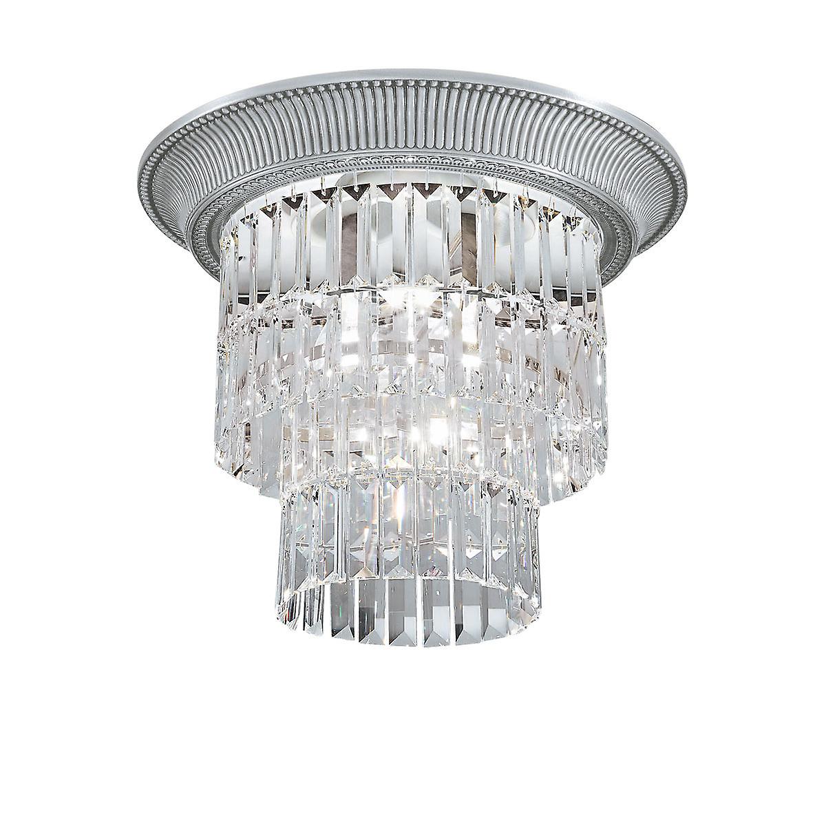 Milord Crystal Ceiling Light 4 Light Chrome