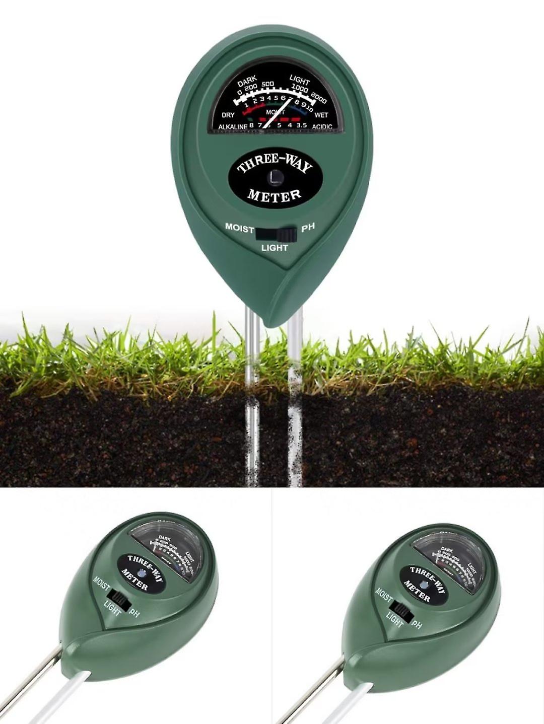 PH Meter for Humidity, Light and pH Test in Garden, Farm, Lawn, Indoor and Outdoor, three in one Soil tester Kit - 2 PCS