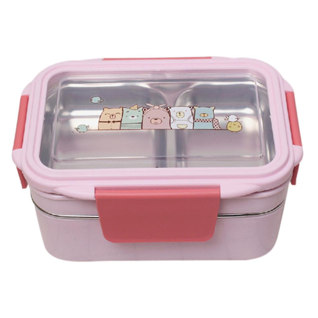 Stainless Steel Insulated Lunch Box Bento Box Suitable for Students and Office Leak Proof Rectangle Food Container