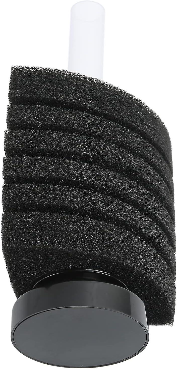 Fish Tank Sponge Filter, Double Filtration Easy To Clean Biological Sponge Corner Filter (black) (1pcs)