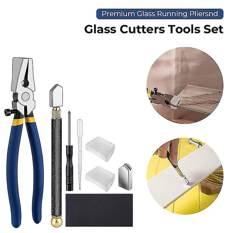 Glass Tile Cutter Set Professional Fast Cutting Running Pliers Manual Construction Tools