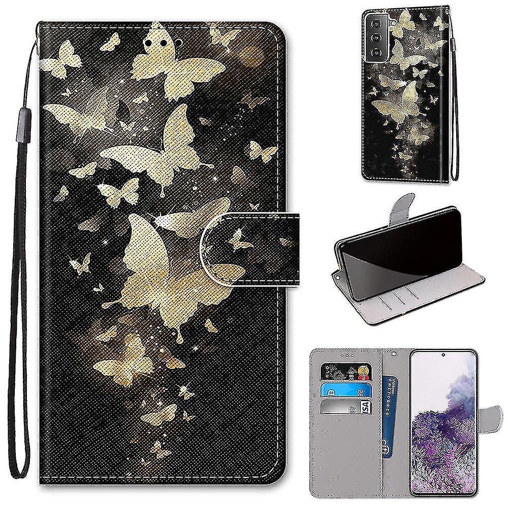 Compatible With Samsung Galaxy S21 Plus 5g Golden Butterfly Mobile Case