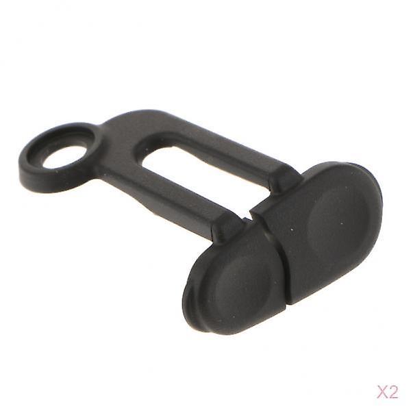 2x Flash Socket Cover Shutter Release Cable Slot Cap for Nikon D800 Camera