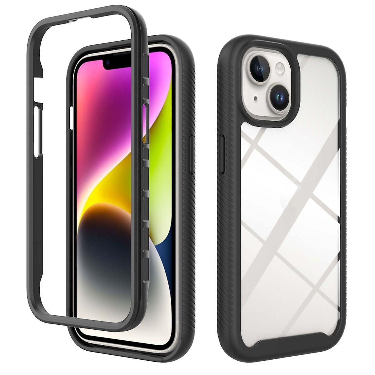 For Apple iPhone 15 Plus Shockproof Rugged TPU/PC Reinforced Edges Case
