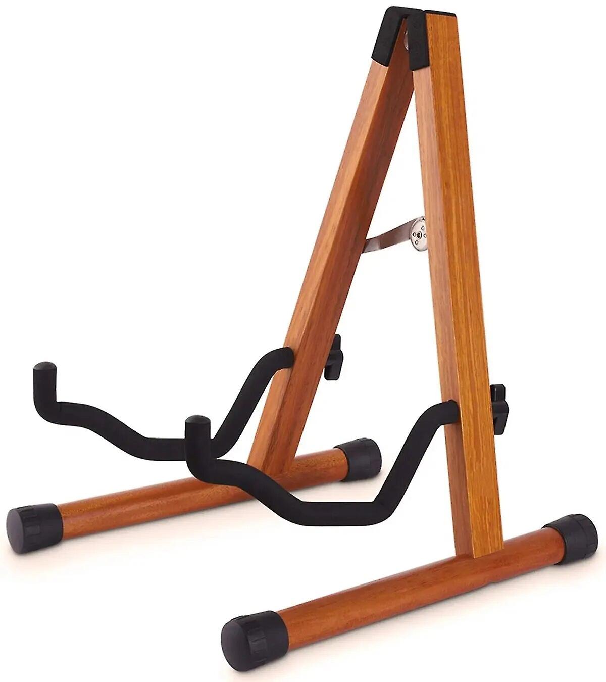 Miwayer Wooden Guitar Stand, Folding A- Frame Guitar Floor Stand, Adjustable Easy To Assemble For Bass, Cello, Mandolin, Banjo