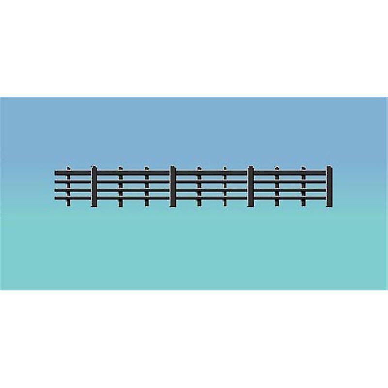 Ratio 425 Lineside Fencing, wooden 4 Bar Ranch Style OO (1/76) Plastic Unpainted Fences & hedges Scale model