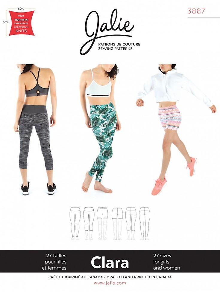 Jalie Paper Sewing Pattern 3887 Clara High Waisted Leggings