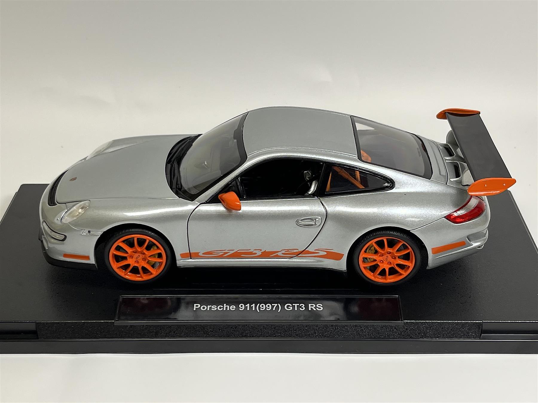 Porsche 911 997 GT3RS Blanche - Miniature 1/18 Welly - Neuf Sous Boîte