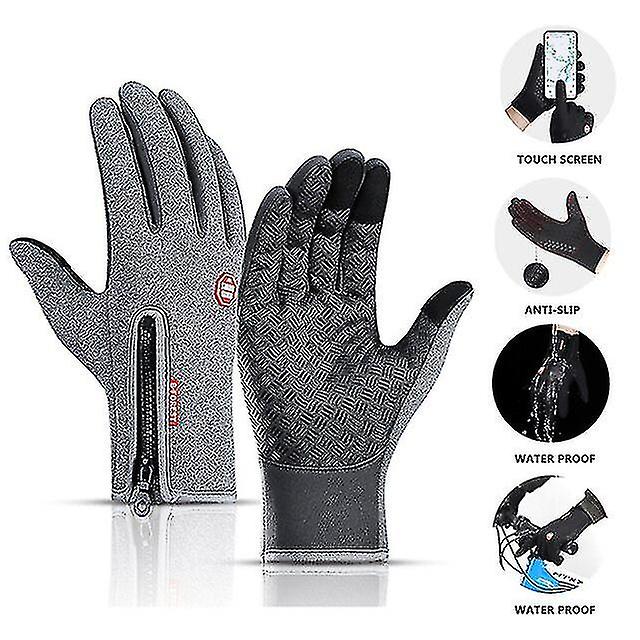 Warm Touch Screen Guantes Women Motorbike Racing Riding Gloves Winter Motorcycle Gloves Thermal Fleece Lined Waterproof Heated