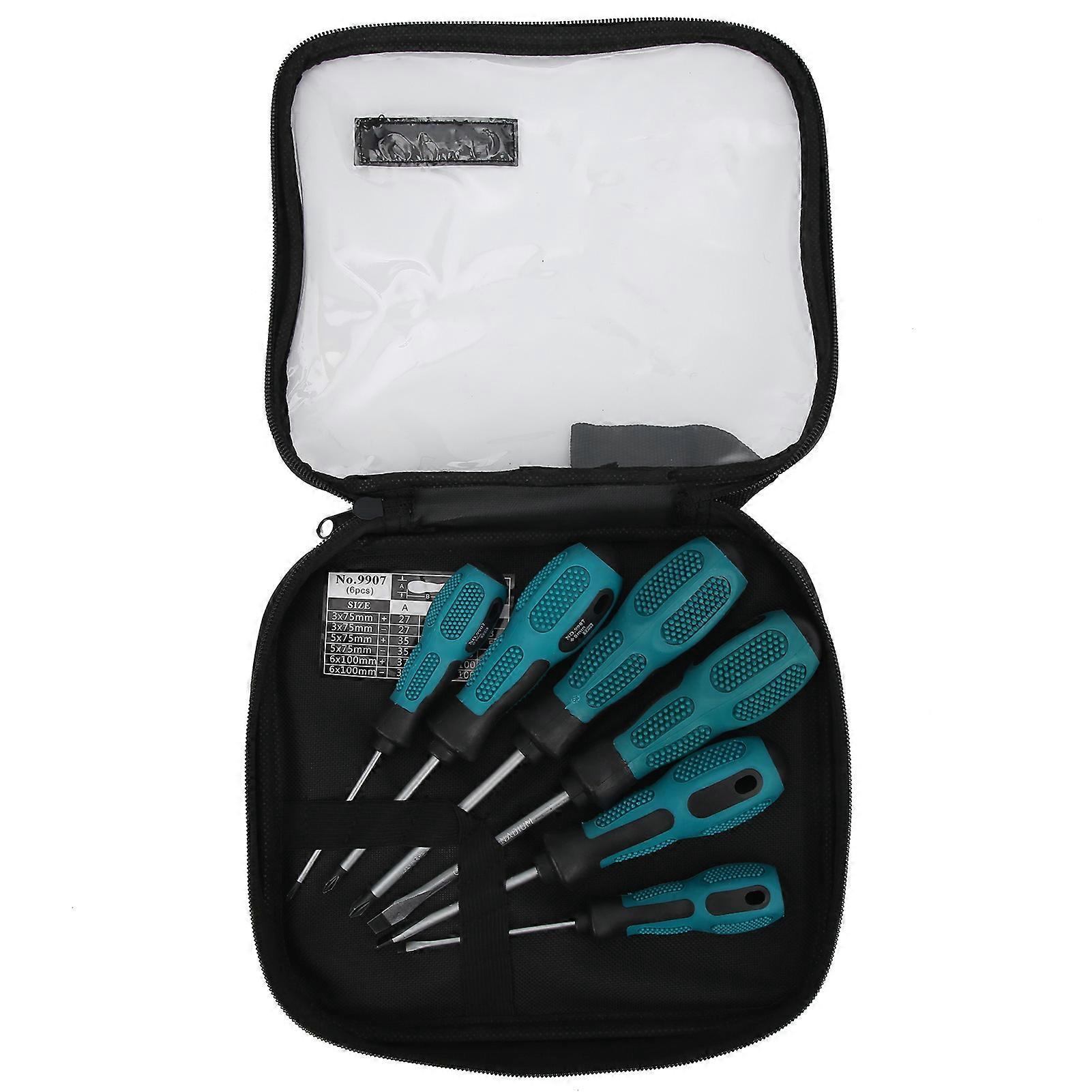 Screwdriver set Magnetic tips, non-slip handles