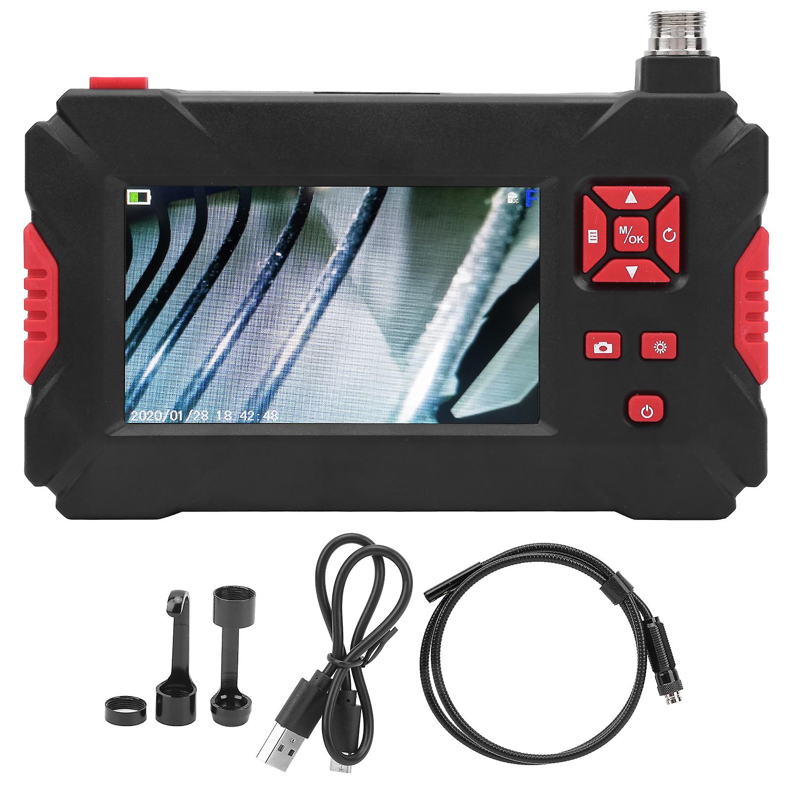 P30 8mm 1080P Dual Lens Industrial Endoscope with 4.3in LCD Screen Adjustable 8+1 Light(3 m / 9,8 pieds )