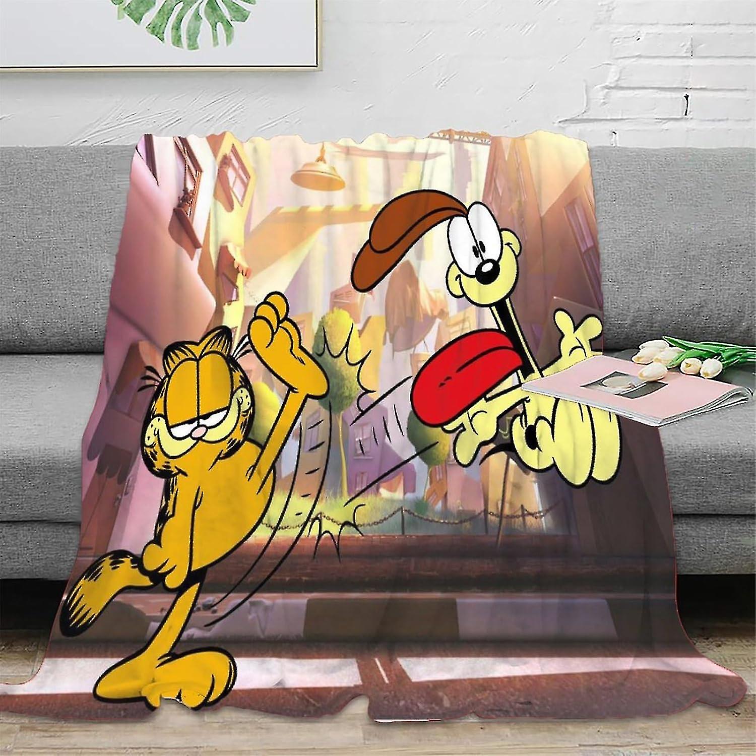 3d Garfield Blanket Oversized Warm Super Soft Blanket Couch Blanket Cozy Plush Blankets Sleeping Throws Blanket Fluffy Blankets G-352