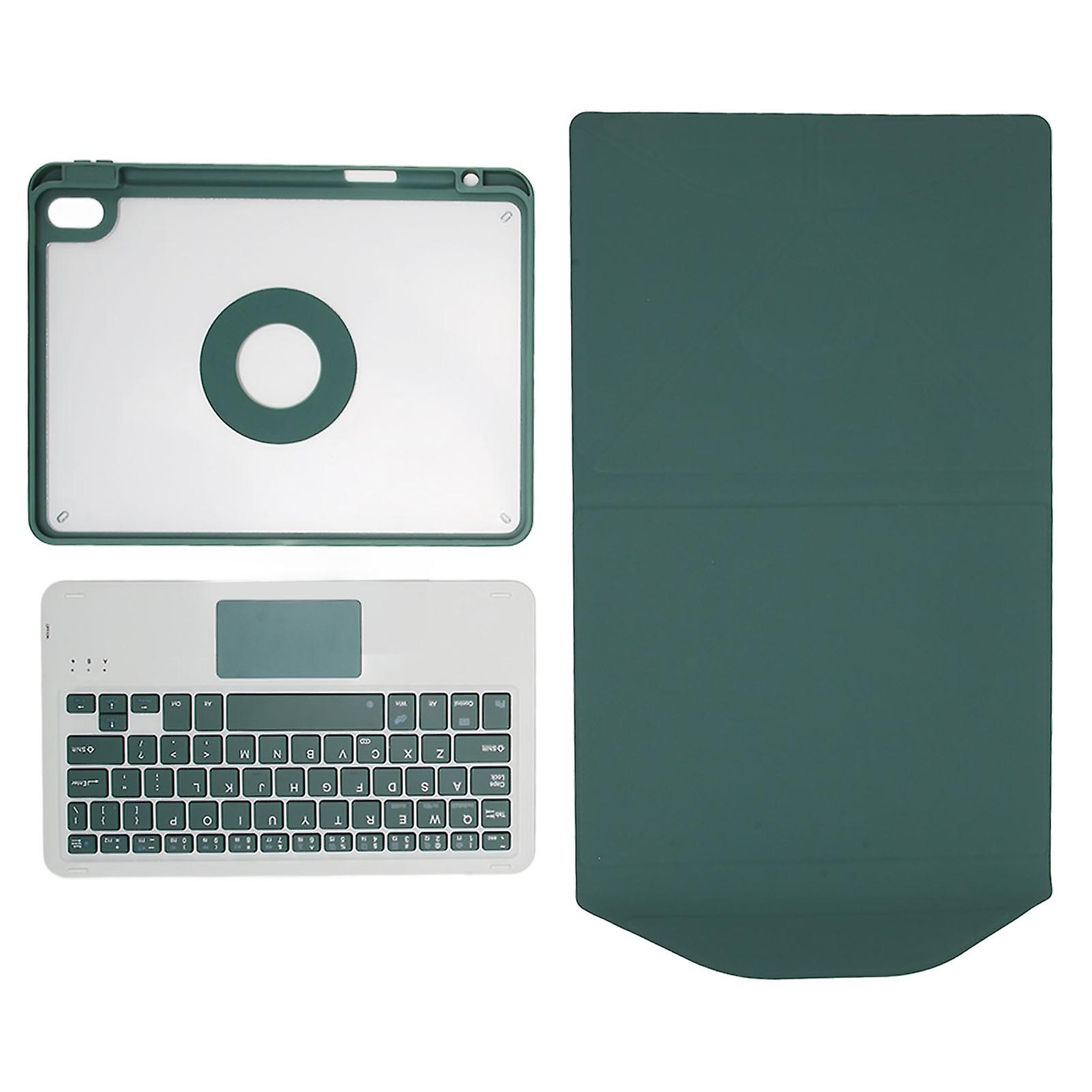 Keyboard Case with Wireless Keyboard Touchpad and Pencil Holder for iOS Tablet Pro 11in Green