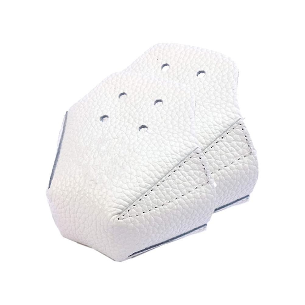 1 Pair PU Leather Roller Skate Toe Caps with 4 Holes