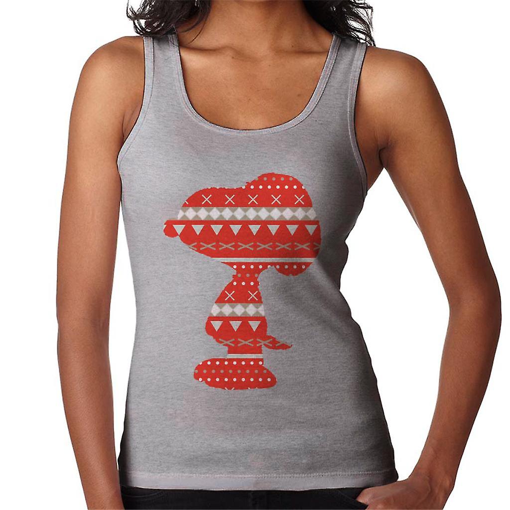 Peanuts Snoopy Red Pattern Silhouette Women's Vest