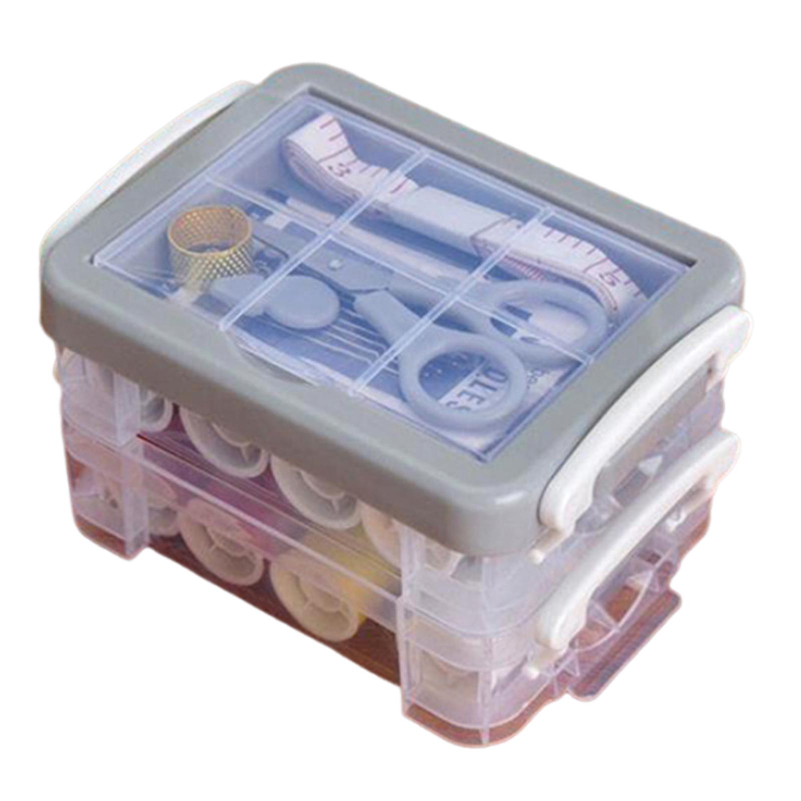 Manual Sewing Kit with Storage Box Professional Threads Sewing Case Sewing Accessories