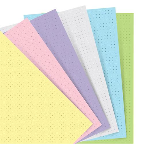 DOTTED Filofax Colourful Pastel High-Quality Pocket Notebook Refill 60 Pack