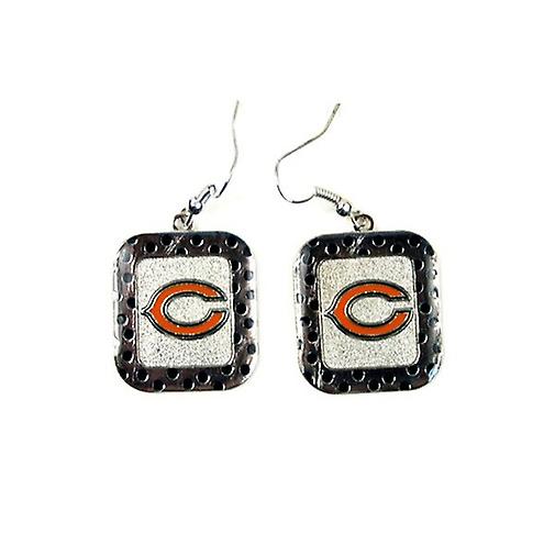 Chicago Bears NFL Polka Dot Style Dangle Earrings
