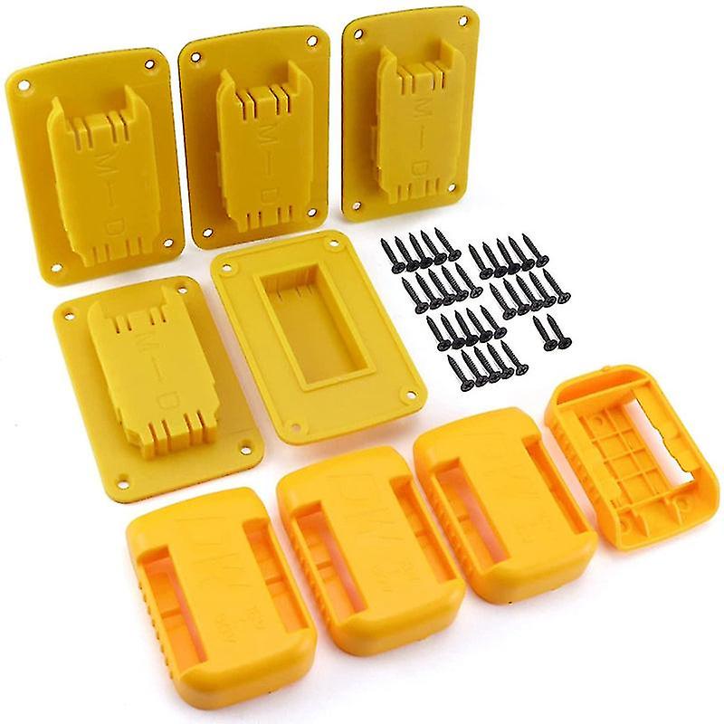 9 Pack Battery Holder And Tool Holder, Belt Clip Storage And Wall Organizer, Tool Holder For Dewalt 20v/60v Batteries