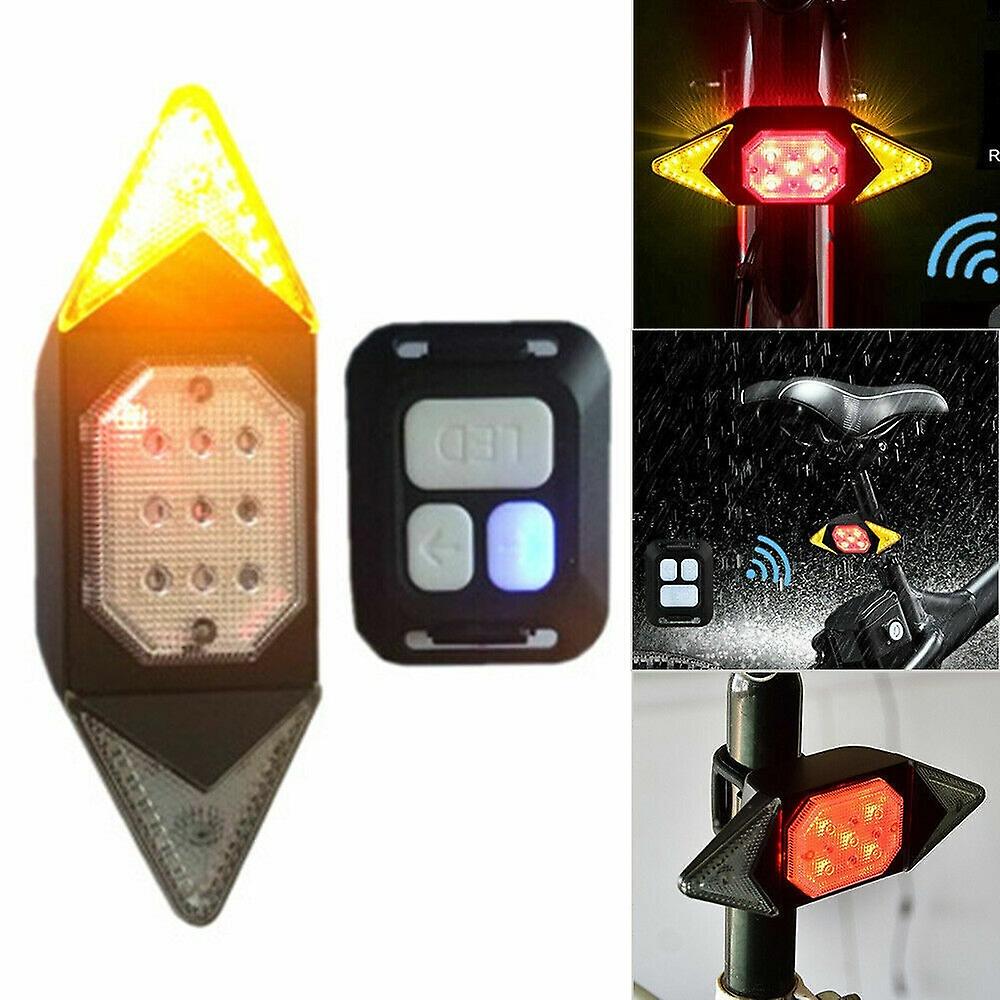 USB charging bicycle tail light turn light wireless remote control bicycle tail light head light mou