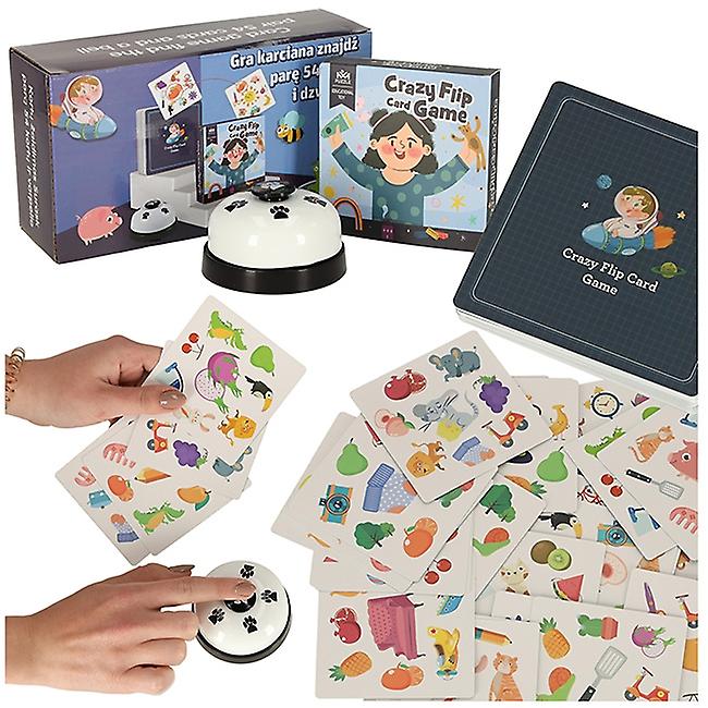 Card game find the pair 54 cards and a clock